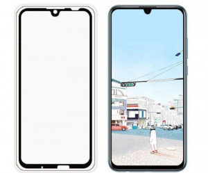 Zaštitno staklo za Huawei Honor 10 Lite, P smart 2019 Glass 5D FULL GLUE, ZAKRIVLJENO crni rubovi