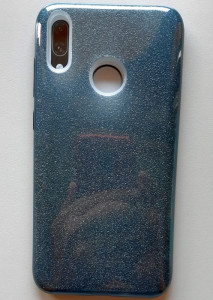 TPU SPARKLY maska ultra tanka 0.3mm za Huawei Y7 2019, Y7 Prime 2019, Y7 Pro 2019, Enjoy 9 (6.26"), siva