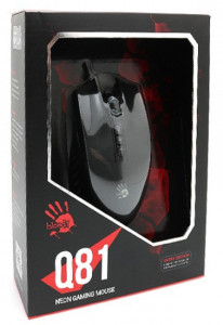 Gejmerski miš A4Tech A4-Q81-CURVE Bloody, NEON X-Glide, 500-3200 Dpi, USB