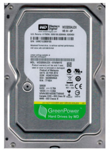 HDD interni 3.5", WD 320GB WD3200AUDX, AV-GP GREEN 7200RPM 32MB SATA3