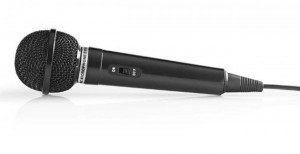 Karaoke mikrofon Nedis MPWD01BK , 6.35mm -75dB+/-3dB, Sensitivity, 80Hz-12kHz, kabl 5.0m