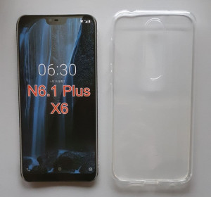 TPU 0.3mm ultra tanka maska za Nokia 6.1plus 2018, Nokia X6 (5.8") providna