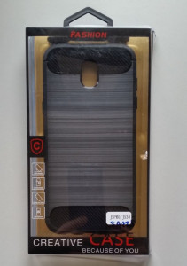 TPU maska BRUSHED SM-J530F GALAXY J5 2017, Galaxy J5 Pro, BLACK, EU