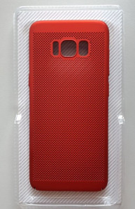 TPU/PC BREATH maska za SM-G950F GALAXY S8, crvena