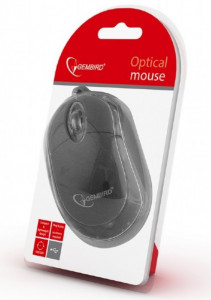 USB Opticki miš Gembird MUS-U-01-BKT, USB 1000Dpi black/transparent