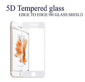 Zaštitno, kaljeno staklo 5D Full Glue za iPhone 7, iPhone 8, iPhone SE 2020 (4.7 ") crni ili beli rub