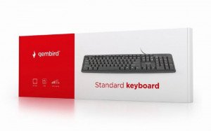 Žična USB tastatura Gembird KB-U-103 , 104 tastera, US raspored, crna