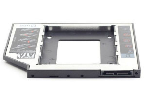 Fioka za montazu 2.5" SSD/SATA HDD (do12.7mm) u 5.25" leziste u Laptop umesto optike, Gembird MF-95-02
