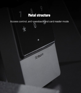 Sebury sTouch2 samostalna kontrola pristupa sa čitačem kartica i tastaturom METALNO KUŠIŠTE