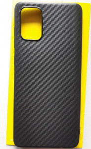 TPU CARBON 0,3mm maska za Samsung SM-A715F Galaxy A71 2020 (6.7") crna