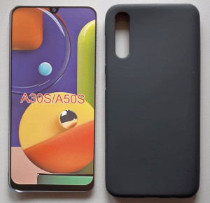 TPU maska Pudding za Samsung Galaxy SM-A307F A30S 2019, SM-A507F A50S 2019, A50 2019 (6.4") crna