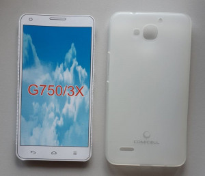 TPU Pudding maska za Huawei Ascend G750, Honor 3X 2013 (5.5"), bela