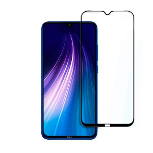 Zaštitno Kaljeno staklo 5D FULL GLUE za Redmi Note 8T (6.3") crni rub