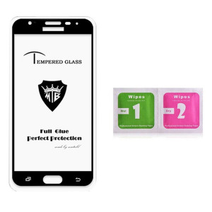 Zaštitno, kaljeno staklo 5D Full Glue za Samsung Galaxy J7 2018, SM-J737 (5.5") crni rub