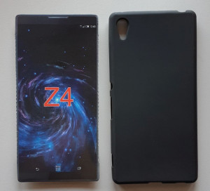TPU Pudding maska za Xperia Z4 (5.2") 2015, crna
