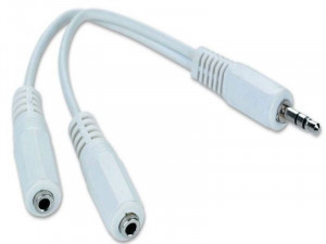 Audio adapter RJA 3.5mm muški na 2 x RJA 3.5mm stereo 10cm audio splitter kabl CCA-415 Gembird
