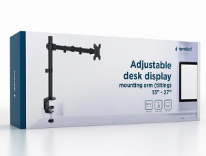 Podesivi stoni držač za monitor, Gembird MA-DF1-01, tilt, 13-27" max. 8kg