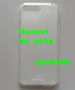 TPU maska 0,3mm za Huawei Y6 2018, Honor 7A, Y6 Prime 2018, bela matirana ledja - providni rubovi
