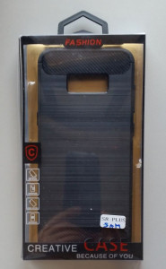 TPU maska BRUSHED SM-G955F GALAXY S8 PLUS BLACK
