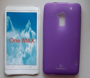 TPU Pudding maska za HTC One Max (5.9") 2013, ljubičasta