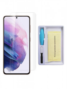 Zaštitno kaljeno staklo 5D FULL GLUE UV za SAMSUNG SM-G996F, Galaxy S21 Plus 2021 (6.7") providno, ravno