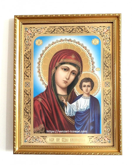 Icoana in rama Maica Domnului din Kazani