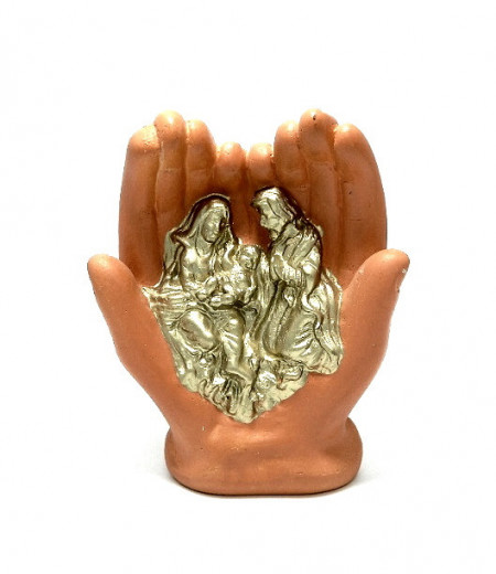 Icoane aurii in palme din ceramica