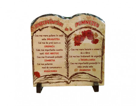 Placa ardezie Binecuvantari de la Dumnezeu