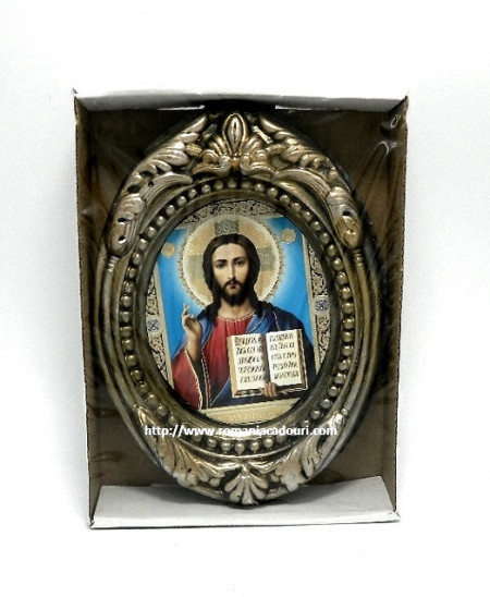 Icoana ceramica Iisus din Kazan binrcuvantand