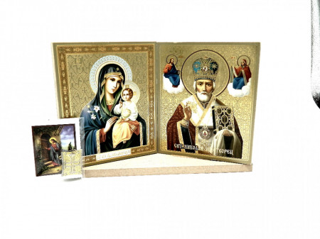 Set icoane sfintite Maica Domnului si Sfantul Nicolaie