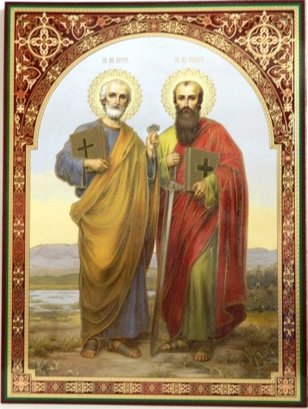 Icoana Sfintii Petru si Pavel 30x40 cm