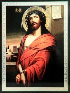 Icoana Iisus Hristos legat 18×15 cm