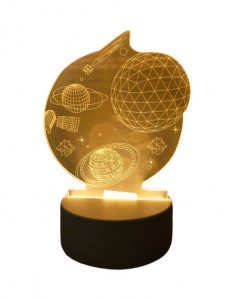Lampa De Veghe 3D LED Planete si stele