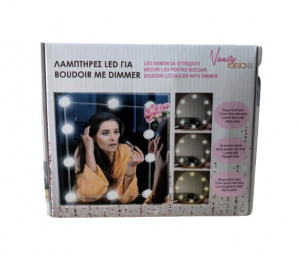 Set 10 becuri LED pentru oglinda