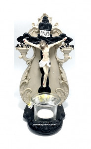 Candela din rasina Iisus rastignit pe cruce