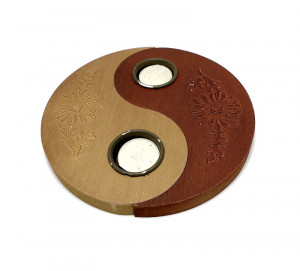 Suport pentru 2 lumanari YIN-YANG