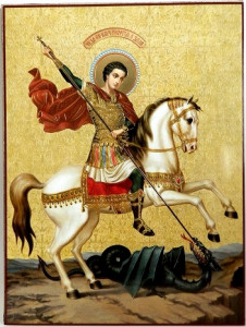 Icoana Sfantul Gheorghe 30x40 cm