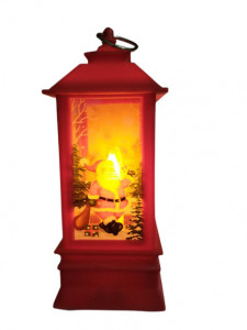 Felinar decorativ cu led Mos Craciun