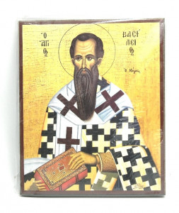 Icoana ortodoxa bizantina Sfantul Vasile cel Mare