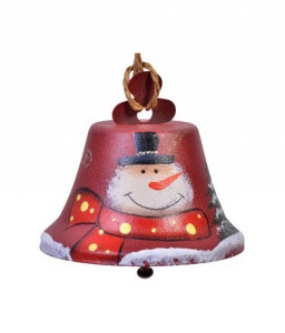 Ornament Metalic Brad de Craciun Clopotel 5cm
