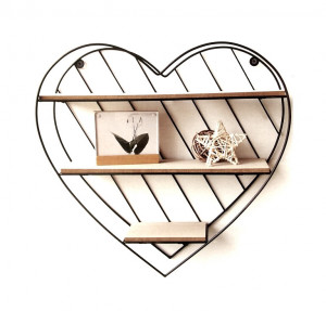 Raft decorativ in forma de inima