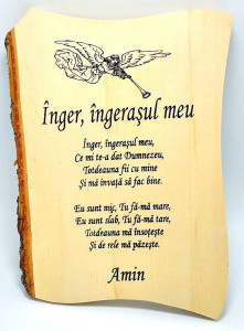 Aplica lemn Inger ingerasul meu