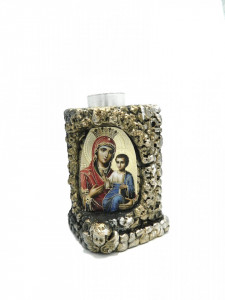 Candela ceramica  icoana Maica Domnului