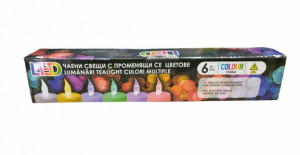 Set 6 lumanari cu led colorate