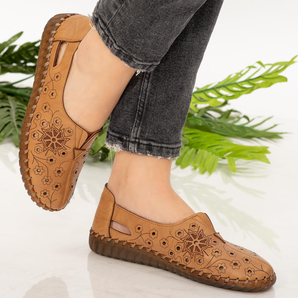 Pantofi dama Mirar camel