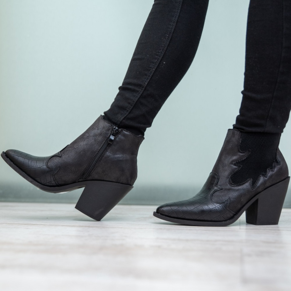 Botine dama Levy negre