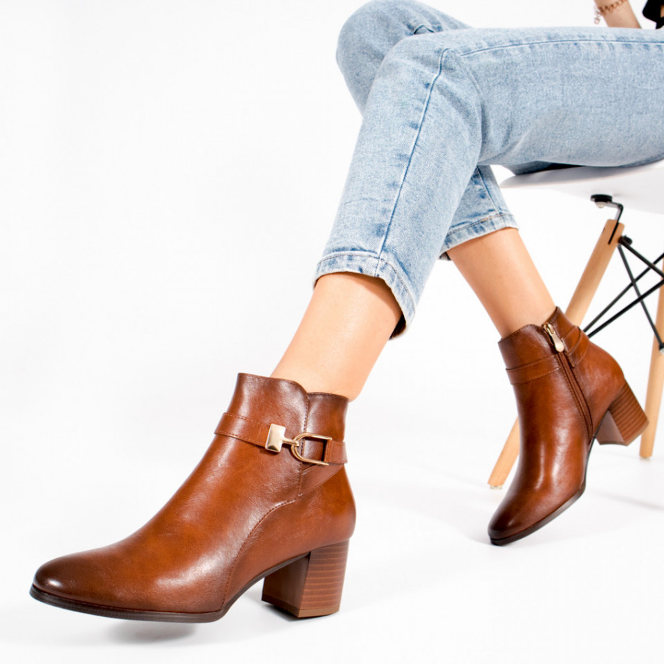 Botine Imblanite EIS Camel