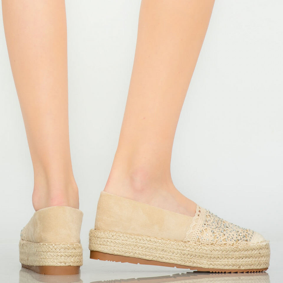 Pantofi casual Mondy bej