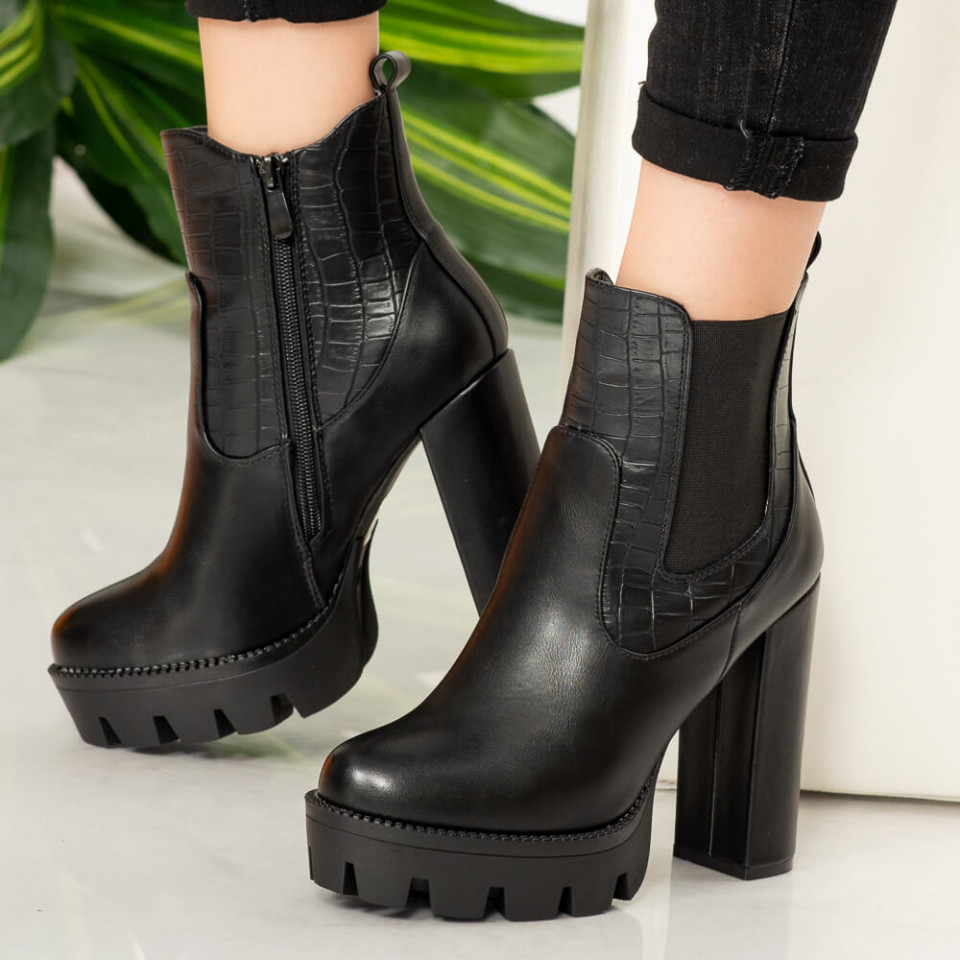 Botine dama Pay black