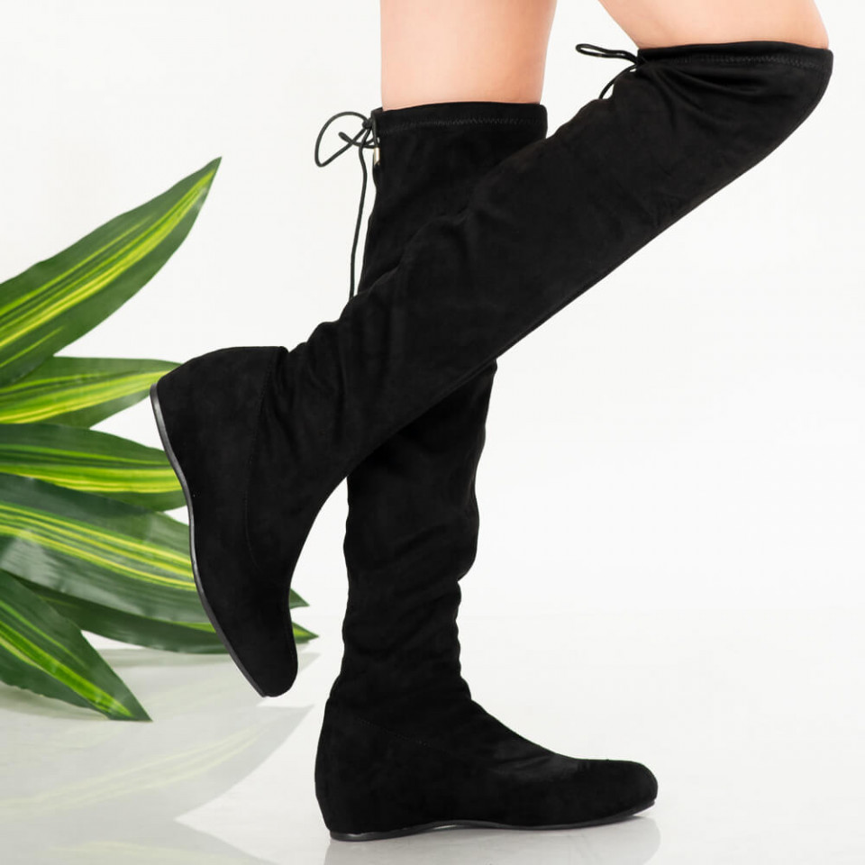 Cizme dama Deco negre